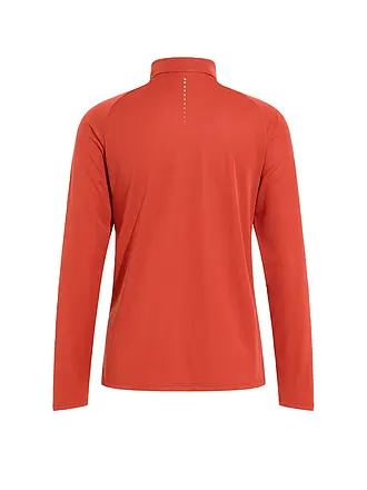 ODLO | Sous-pull zippé pour femme Essentials Ceramiwarm | dunkelrot